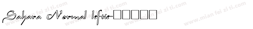 Sahara Normal leftie字体转换